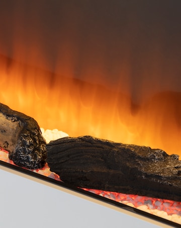 Warmlite Hingham White Wall Mounted Electric Fire