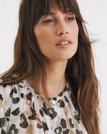 Printed Georgette Button Through Blouse