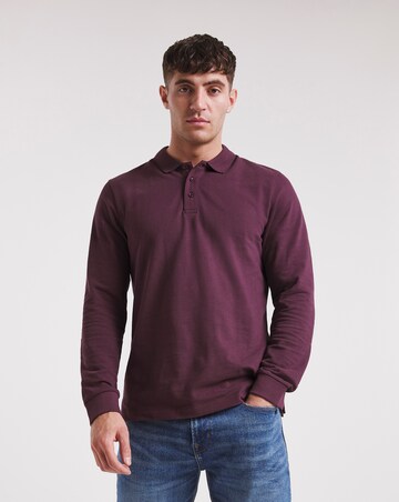 Long Sleeve Pique Polo Long