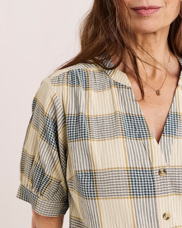 Julipa Check Print Blouse