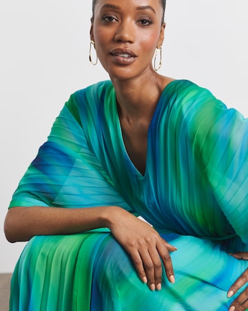 Joanna Hope Ombre Pleated Dress