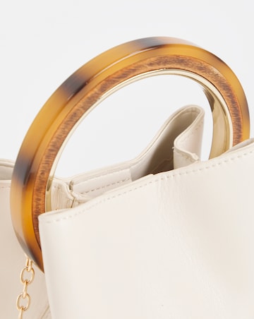 Ecru Ring Detail Grab Bag