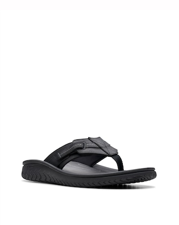 Clarks Wesley Sun Flip Flop - Black