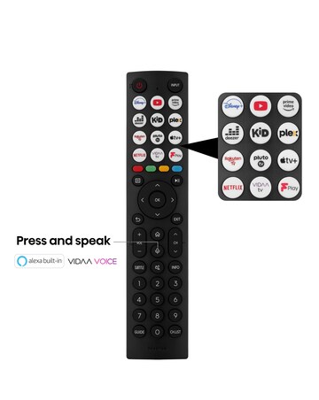 Hisense 55in 55U6KQTUK Smart 4K UHD HDR Mini-LED TV with Dolby Vision IQ