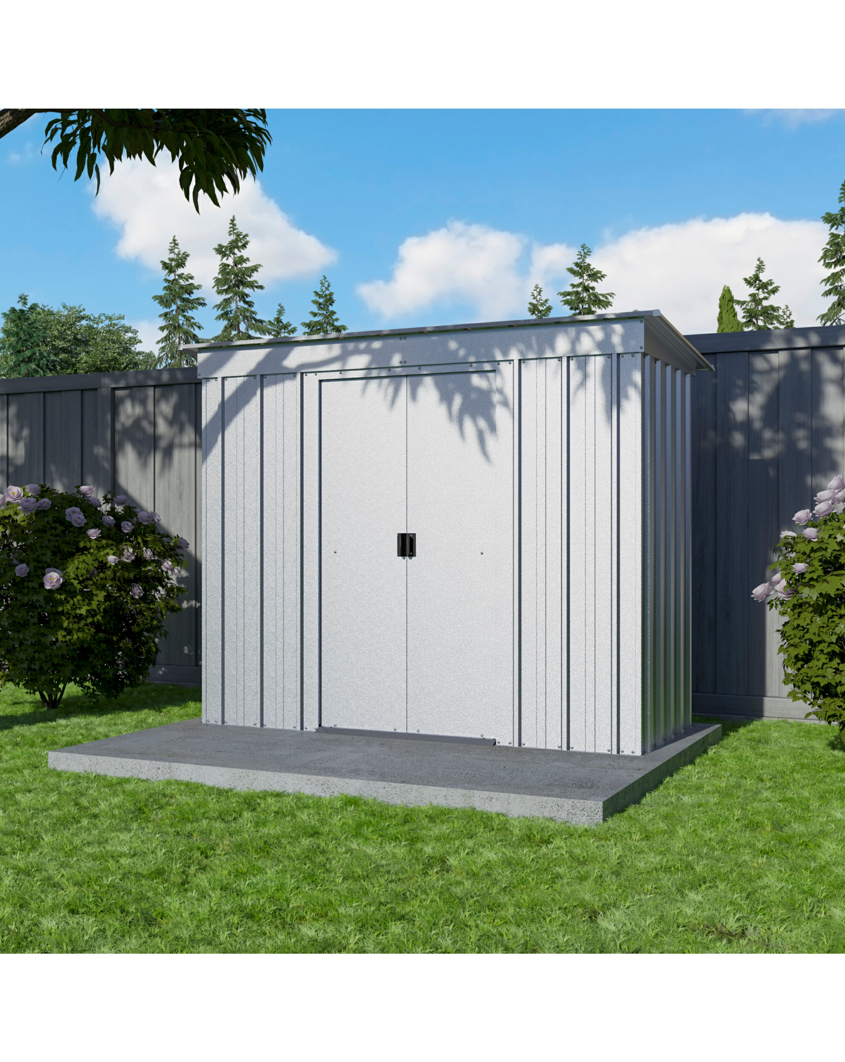 Yardmaster 6 x 4ft Pent Metal Shed