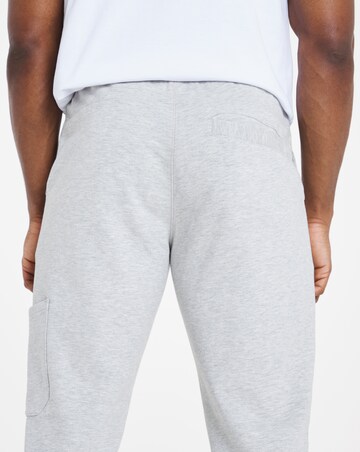 Grey Marl Cuffed Cargo Joggers