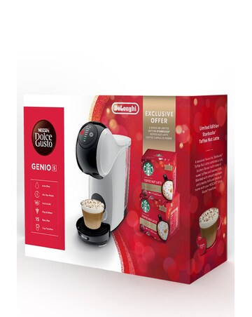 Nescafe Dolce Gusto Genio S with Starbucks Toffee Nut Bundle