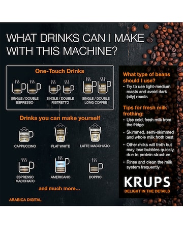 Krups EA817040 Arabica Digital Bean to Cup Coffee Machine