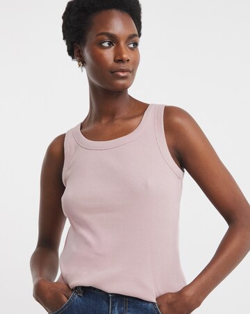 Pure Cotton Blush Racer Vest