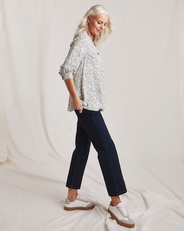 Julipa Printed Button Blouse