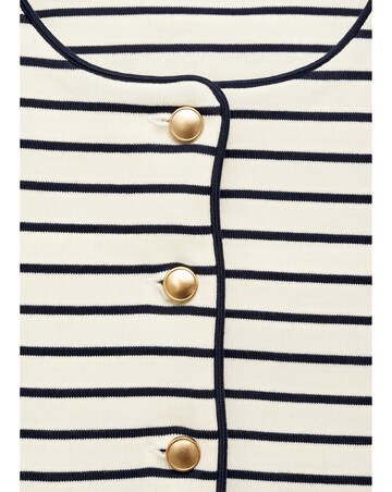 Mango Striped Knit Cardigan