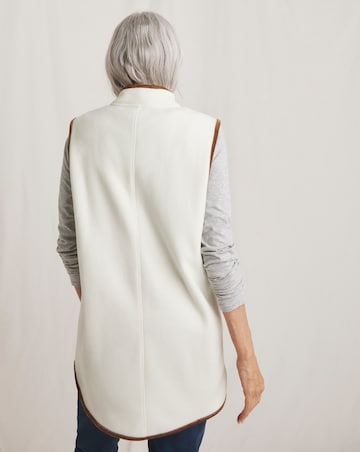 Julipa Zip Up Fleece Gilet With Cord