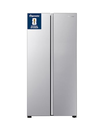 Fridgemaster MS83430ES 80cm American Fridge Freezer - Silver