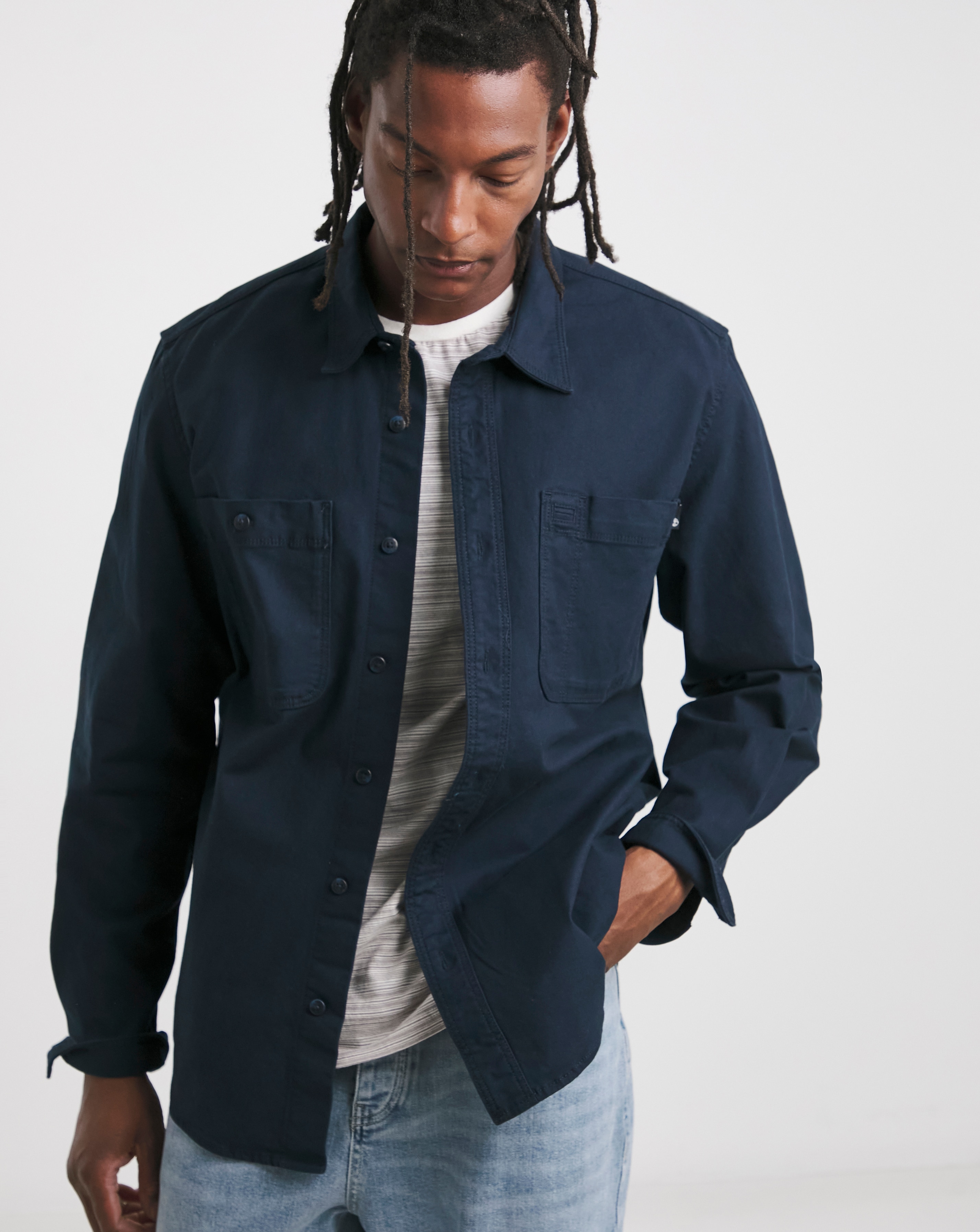 Timberland Brushed Twill Overshirt JD Williams