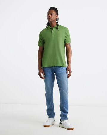 Lacoste Short Sleeve Embroidered Logo Polo - Green