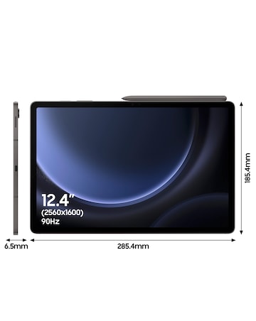 Samsung Galaxy Tab S9 FE+ 12.4in 128GB WiFi Tablet - Grey
