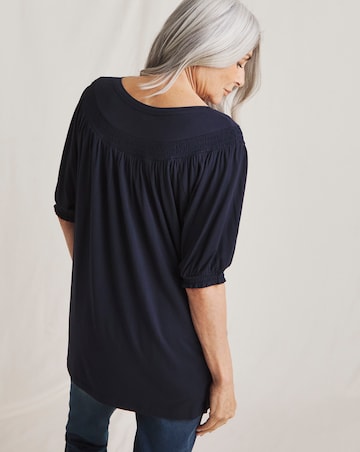 Julipa Shirred Neck Top