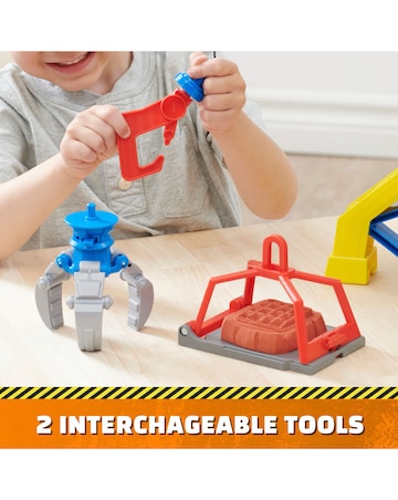 Rubble & Crew Barkyard Crane Tower Playset With Kinetic Sand