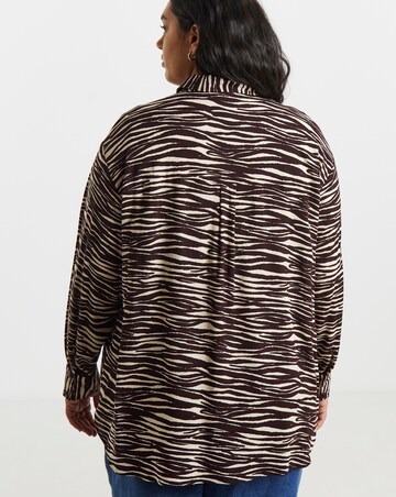 Simply Be Zebra Print Viscose Shirt