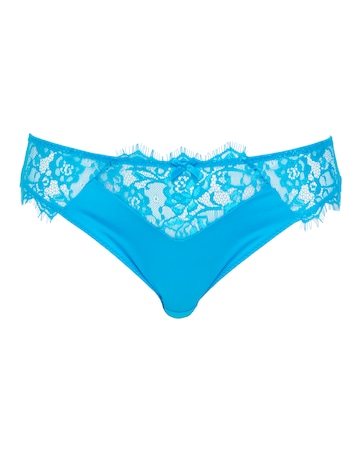 Figleaves Pulse Lace Brazilian - Aqua