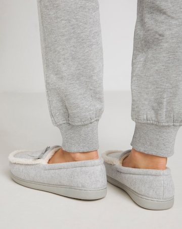 Loretta Ballet Slipper With Bow - Extra Wide Fit (EEE)