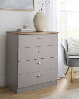 Brooke Ready Assembled 4 Drawer Chest