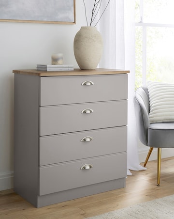 Brooke Ready Assembled 4 Drawer Chest