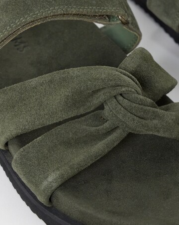 Everest Twist Front Leather Footbed Sandals - Extra Wide Fit (EEE)