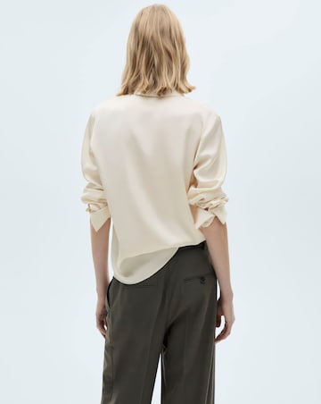 Mango Ideale Cream Shirt