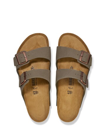 Birkenstock Classic Birkibuc Arizona Sandals - Stone