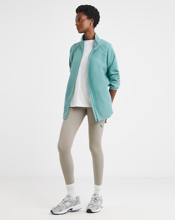 Zip Through Longline Fleece