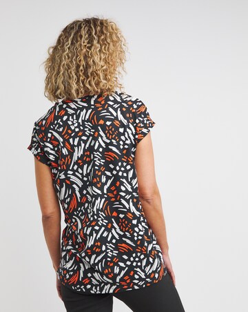 Mono Print/Black 2 Pack Boyfriend Short Sleeve T-Shirts