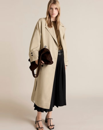 Mango Long Oversized Double-Breasted Trench Coat