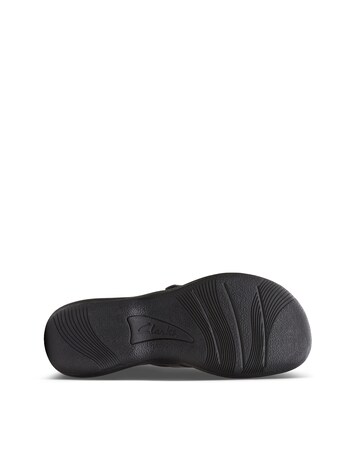 Clarks Black Cloudsteppers Brinkley Sea Sandals - Standard Fit (D)