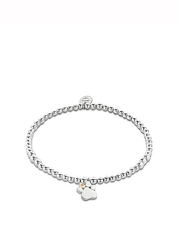 Clogau Paw Prints on My Heart Bracelet