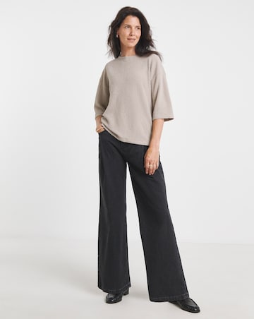 Brushed Soft Touch Half Sleeve Top