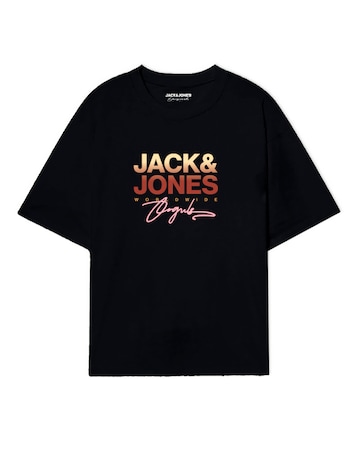 Jack & Jones Canggu Logo T-Shirt - Black