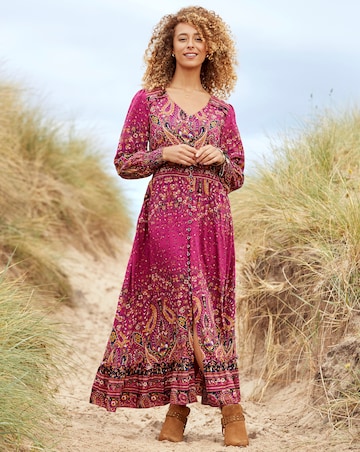 joe browns pink dress Joe Browns Juliette Jacquard Dress - Pink