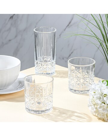 Waterside Diamond Set of 4 Tumblers