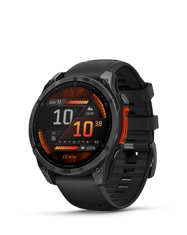 Garmin Fenix 8 AMOLED 47mm Smart Watch - Slate Grey/Black