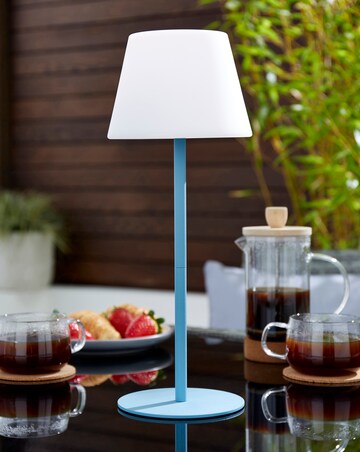Indoor/Outdoor Dimming Rechargeable Lamp Teal
