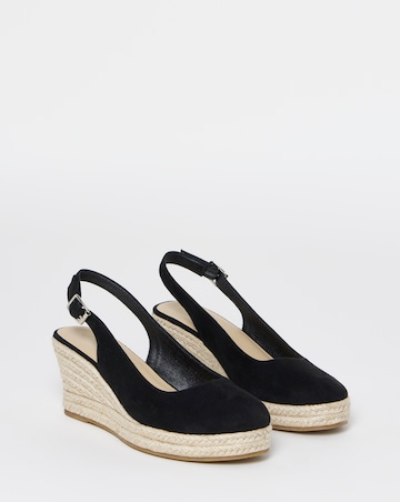 Neo Espadrille Wedge Slingback Shoes - Extra Wide Fit (EEE)