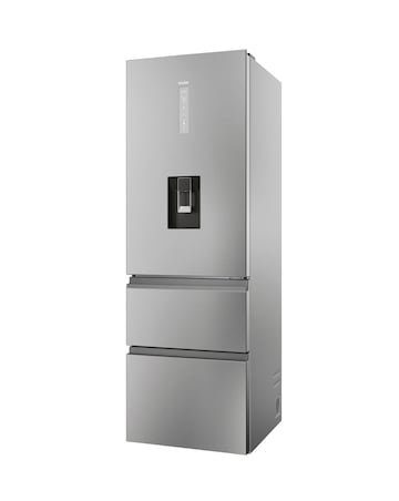 Haier HTW5618EWMG Combi Series 5 Water Dispenser Fridge Freezer - Inox
