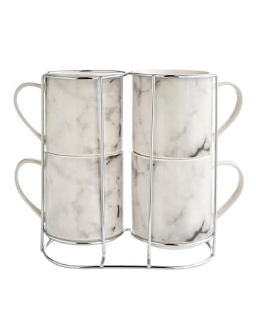 Marble Stacking Mugs