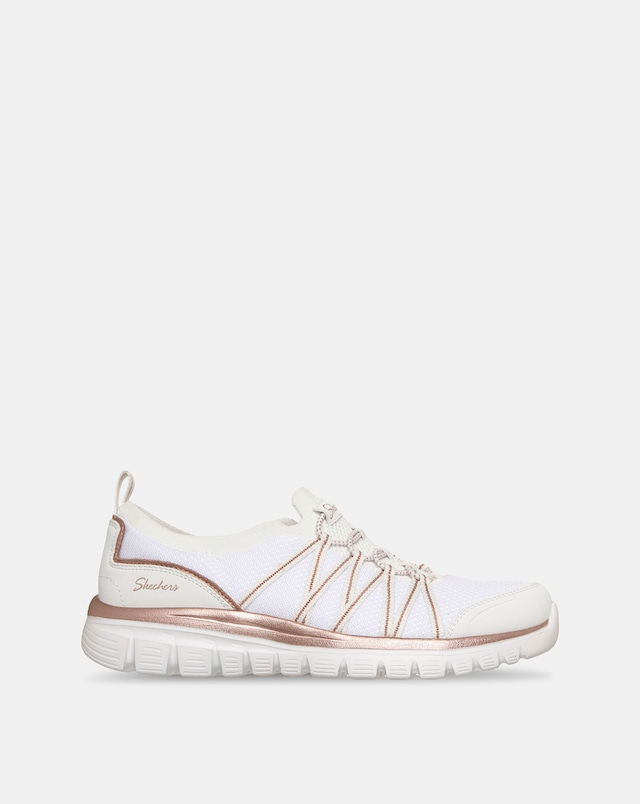 Skechers White Graceful Purecrush Trainers - Standard Fit (D)