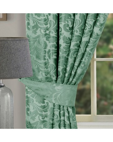 Buckingham Jacquard Light Filtering Pencil Pleat Lined Curtains