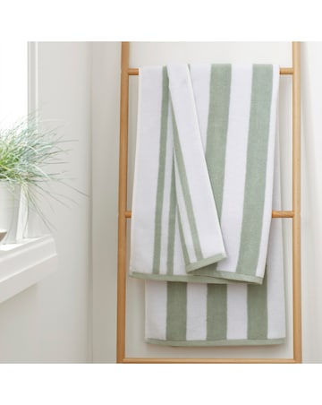 Bianca Reversible Stripe Jacquard Towels
