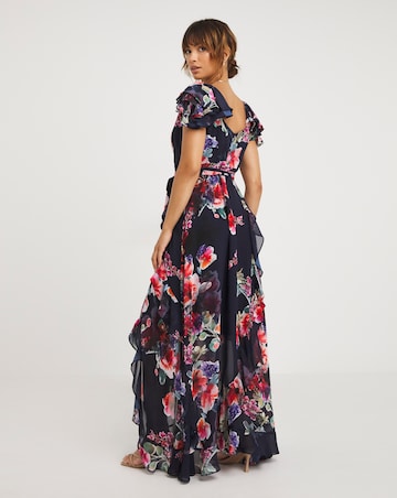 Joanna Hope Printed Layered Maxi Dress