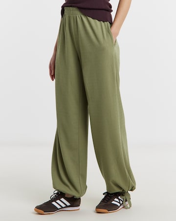 Textured Jersey Balloon Trousers