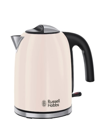 Russell Hobbs Classics Kettle & 2 Slice Toaster Bundle Jasmine White